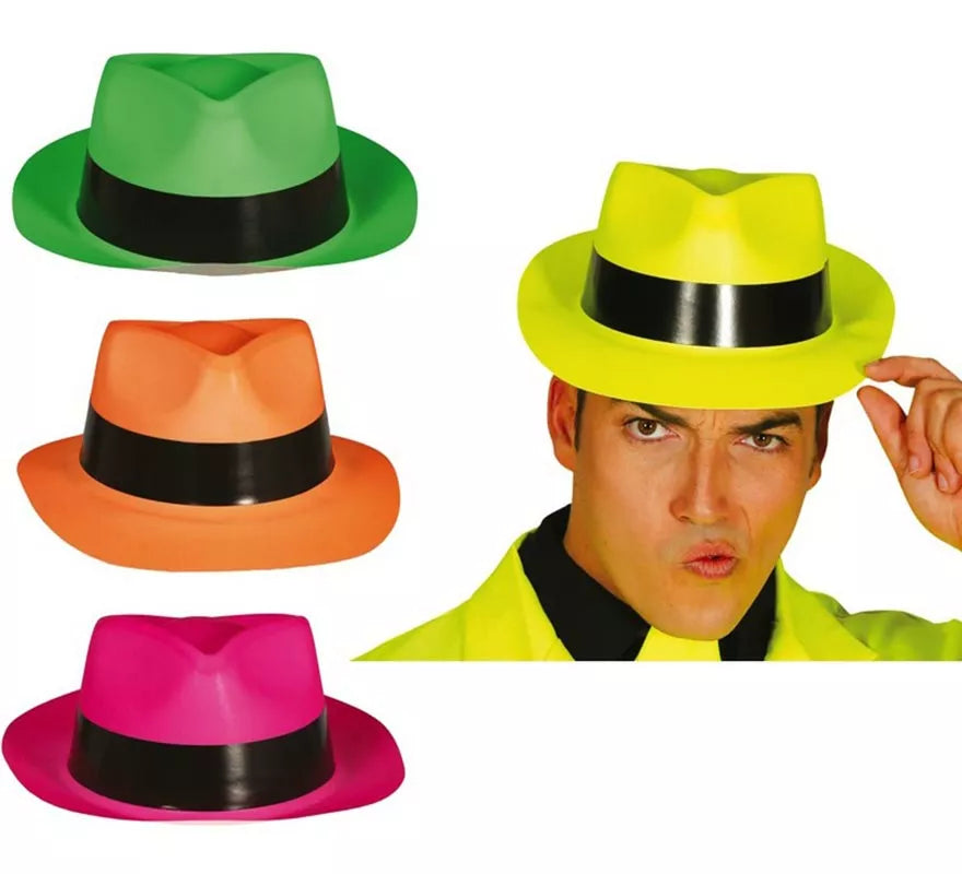 Translation missing: it.Sombrero de Gangster de plástico colores surtidos