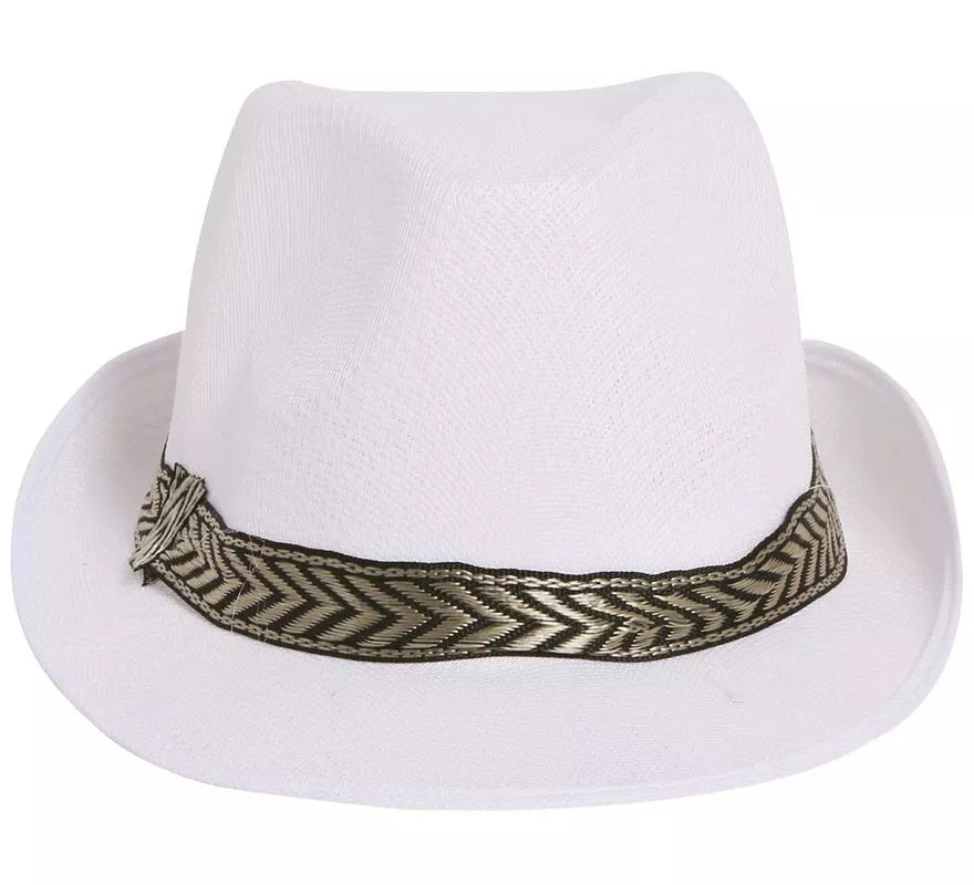 Sombrero de Gánster blanco