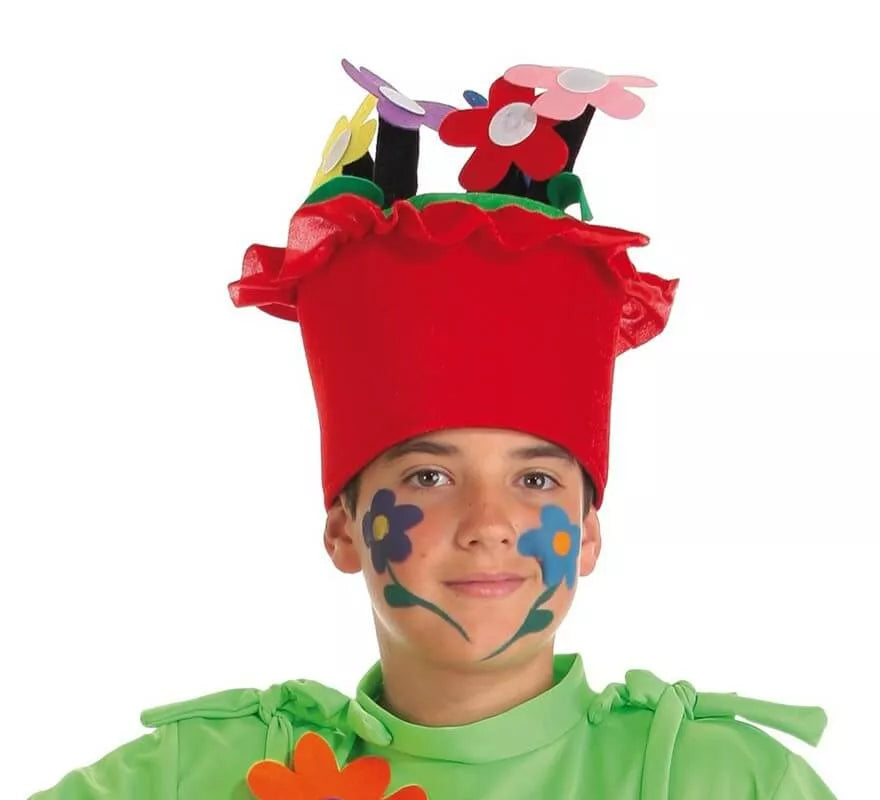 Translation missing: it.Sombrero de Maceta con flores infantil
