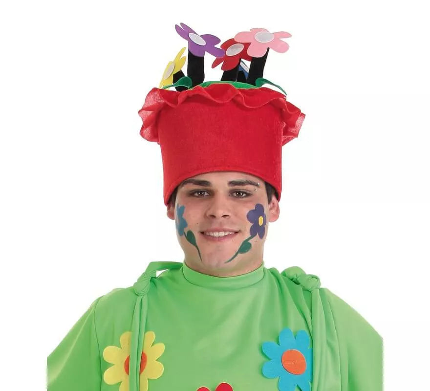 Translation missing: es.Sombrero de Maceta con flores para adultos