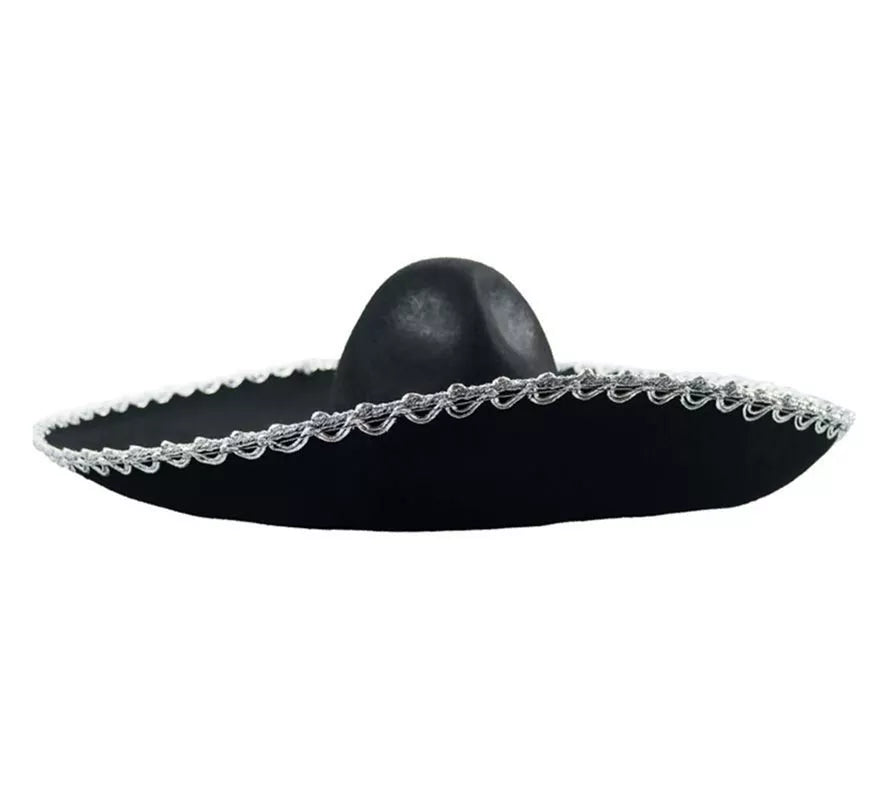 Translation missing: es.Sombrero de Mariachi negro con borde gris