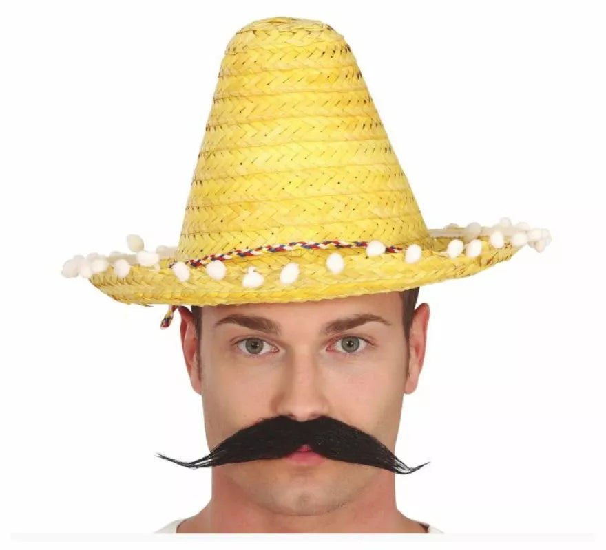 Translation missing: es.Sombrero de Mexicano con Borlas en varios colores de 33 cm