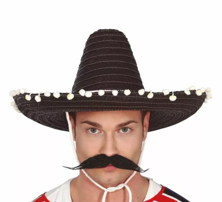 Translation missing: it.Sombrero de Mexicano con Borlas en varios colores de 45 cm