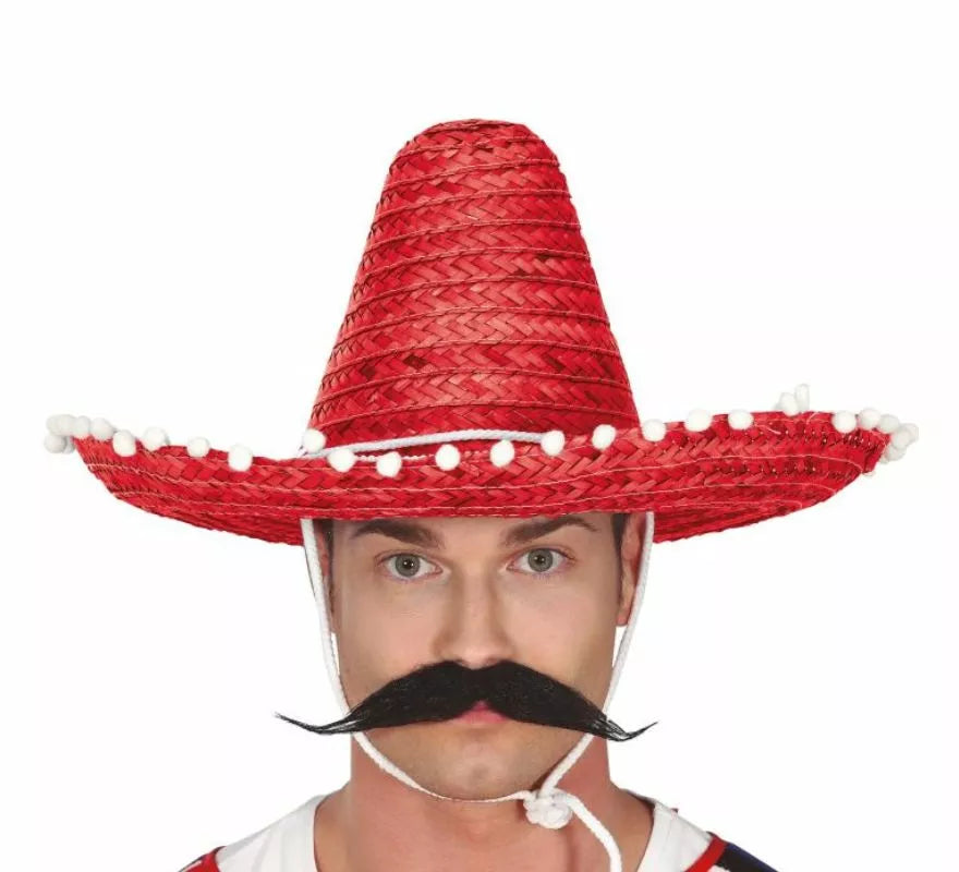 Translation missing: it.Sombrero de Mexicano con Borlas en varios colores de 45 cm