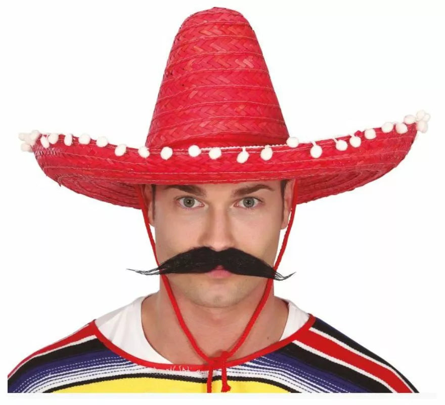 Translation missing: it.Sombrero de Mexicano con Borlas en varios colores de 50 cm