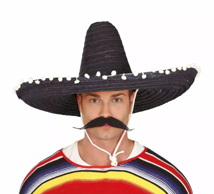 Translation missing: es.Sombrero de Mexicano con Borlas en varios colores de 60 cm