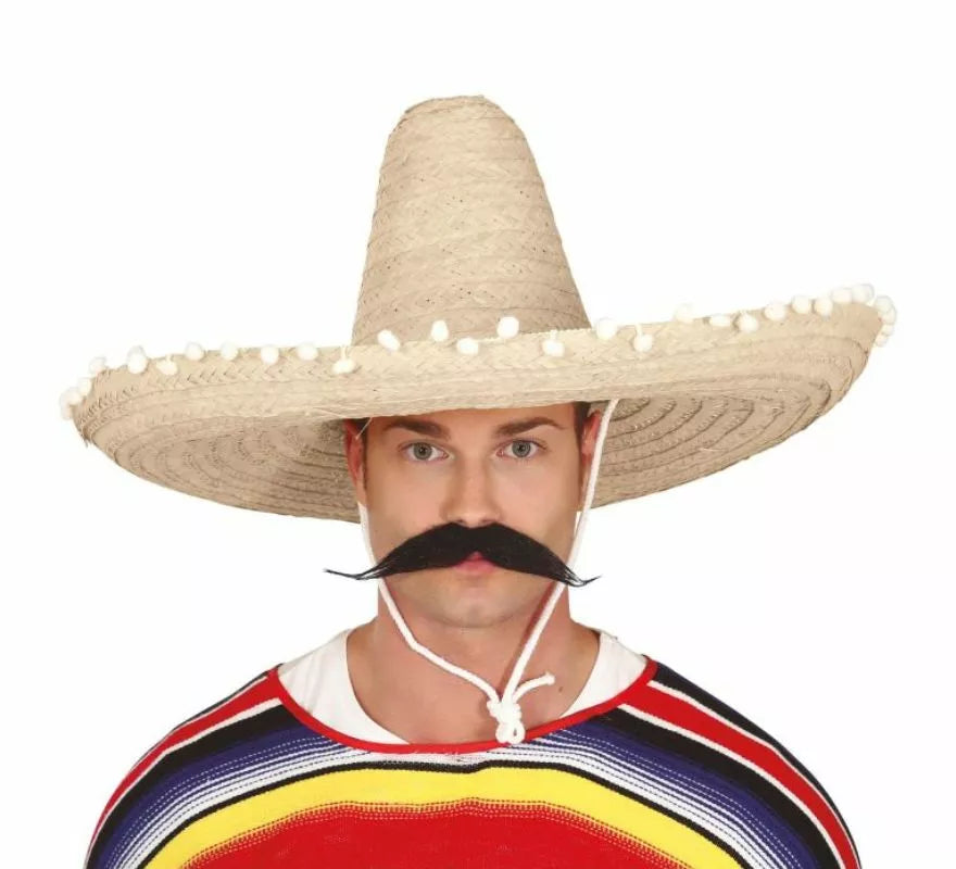 Translation missing: es.Sombrero de Mexicano con Borlas en varios colores de 60 cm