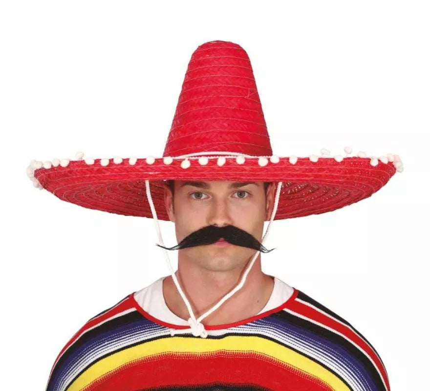 Translation missing: it.Sombrero de Mexicano con Borlas en varios colores de 60 cm