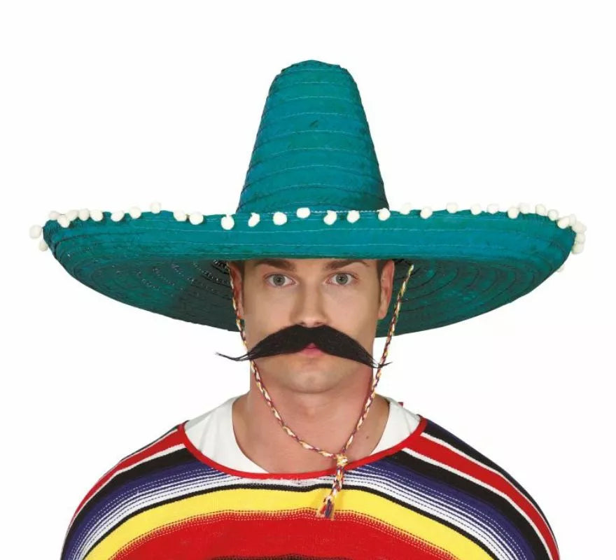 Translation missing: es.Sombrero de Mexicano con Borlas en varios colores de 60 cm