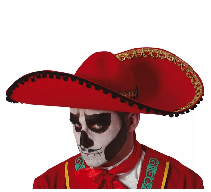 Translation missing: es.Sombrero de Mexicano Rojo Fieltro