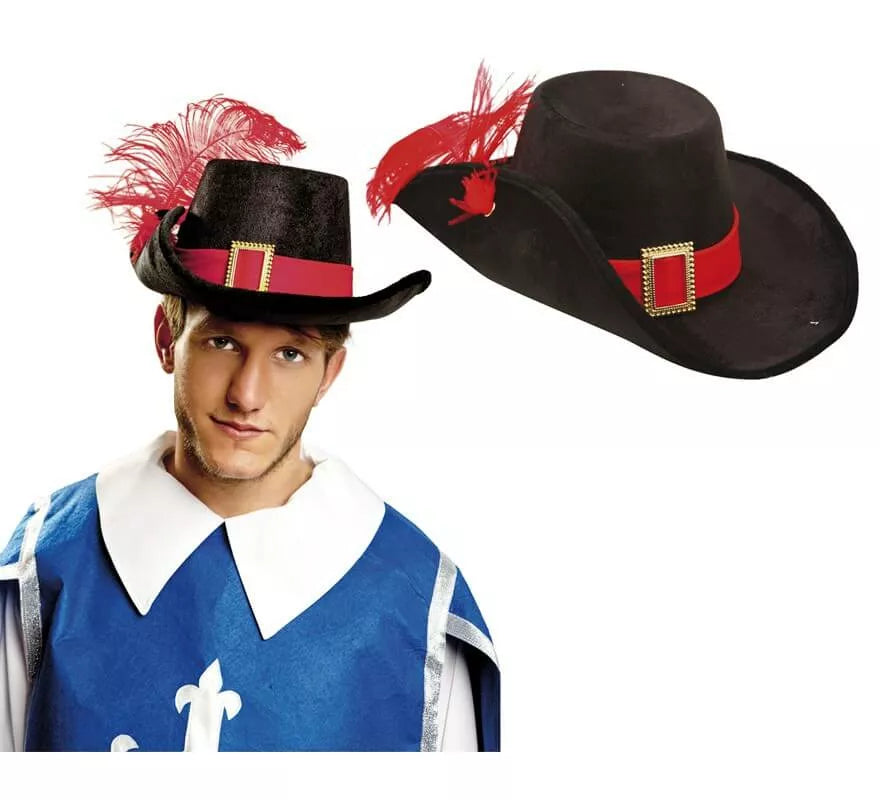Translation missing: it.Sombrero de Mosquetero de Terciopelo con pluma