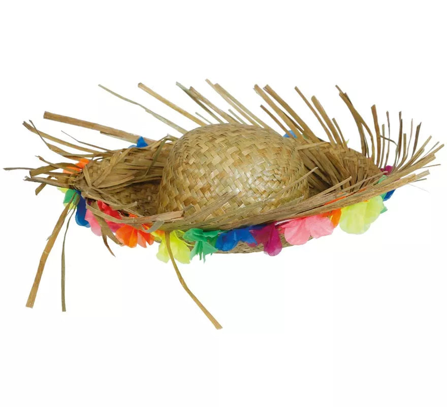 Translation missing: es.Sombrero de Paja con Flores tropical