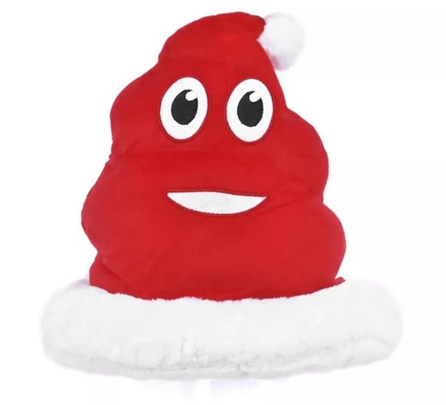 Translation missing: es.Sombrero de Papá Noel divertido Emoticono Caca