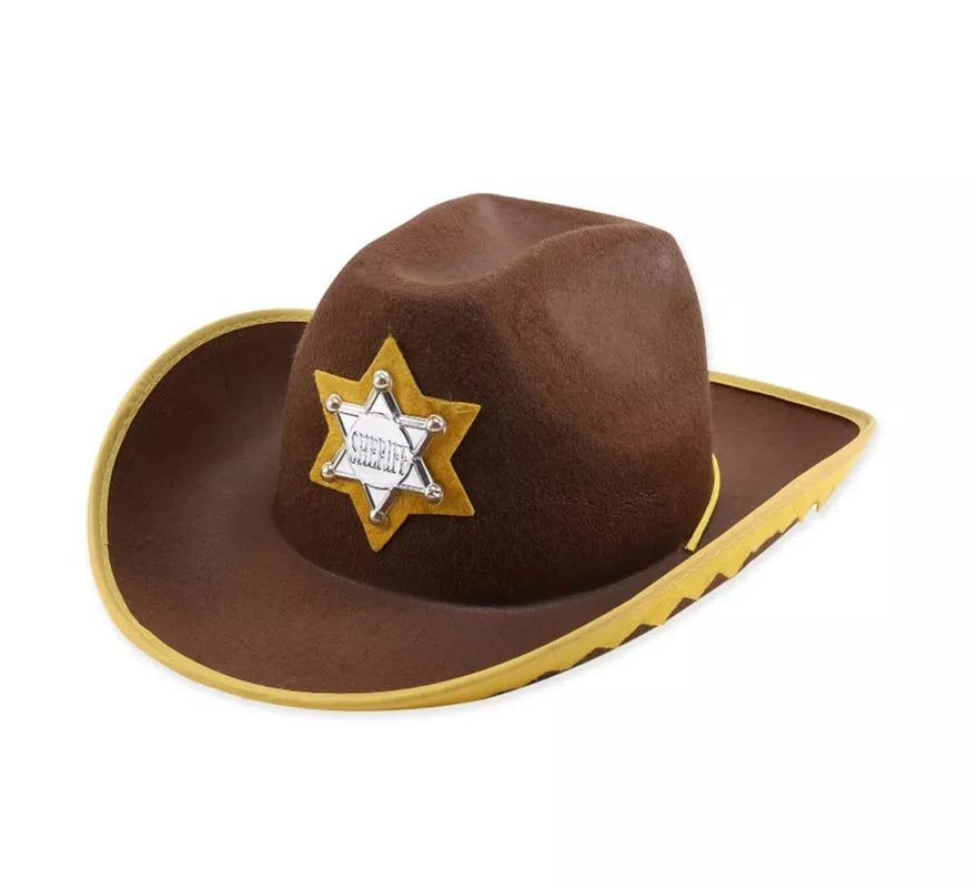 Translation missing: es.Sombrero de Sheriff marrón adulto