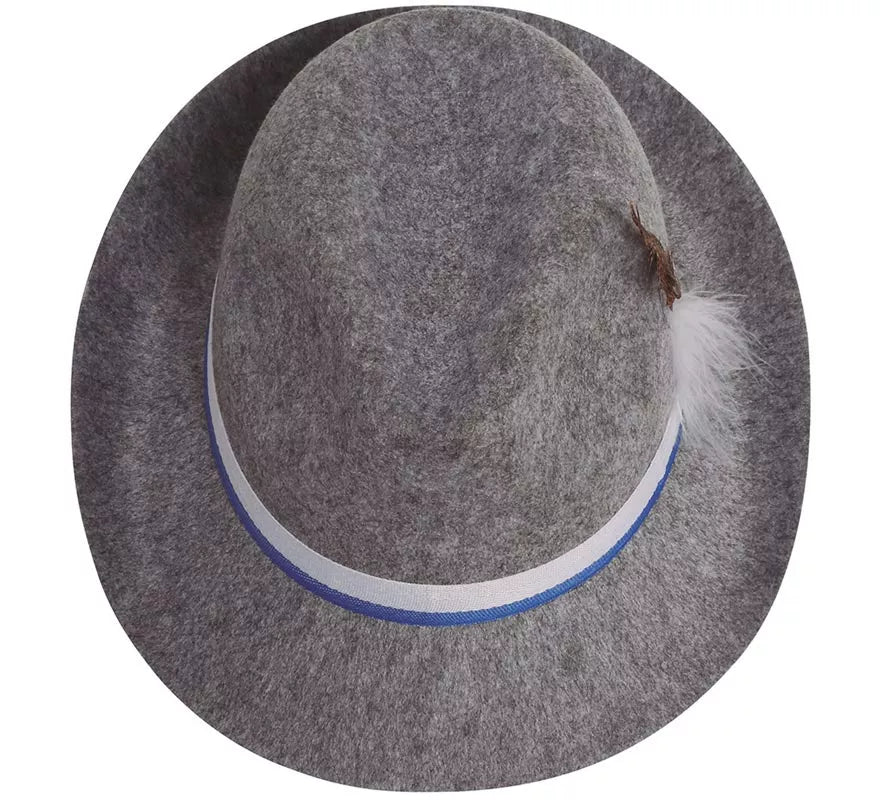 Translation missing: it.Sombrero de Tirolés gris con cinta azul
