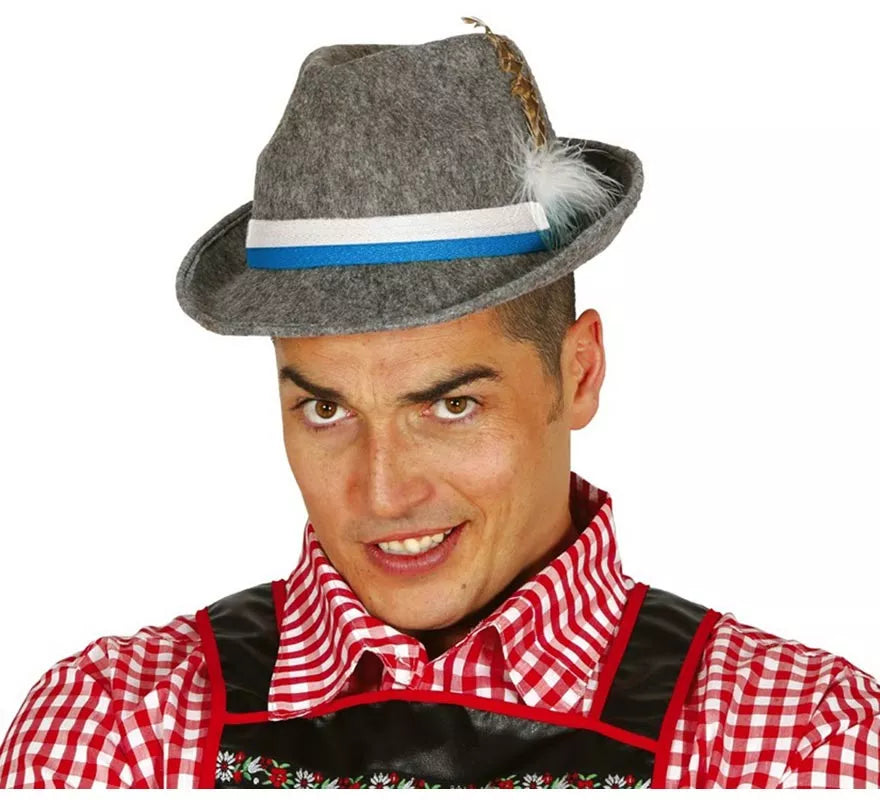 Translation missing: it.Sombrero de Tirolés gris con cinta azul