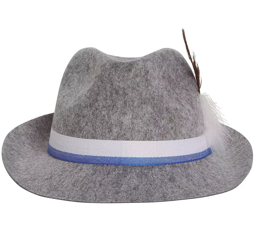 Translation missing: it.Sombrero de Tirolés gris con cinta azul