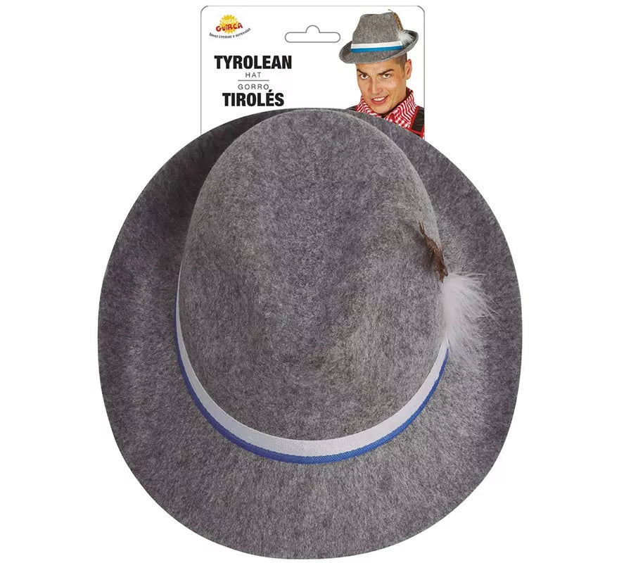 Translation missing: it.Sombrero de Tirolés gris con cinta azul