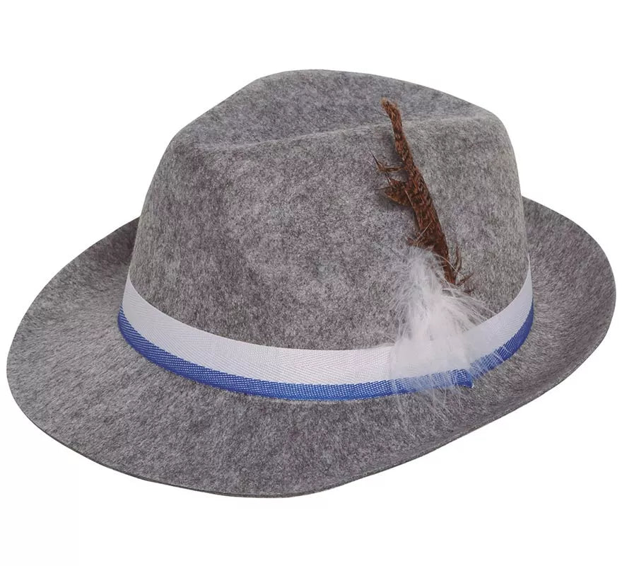 Translation missing: it.Sombrero de Tirolés gris con cinta azul