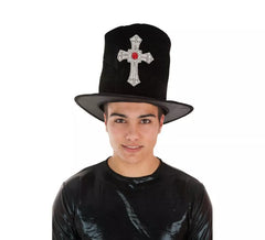 Cappello da vampiro con croce per un uomo