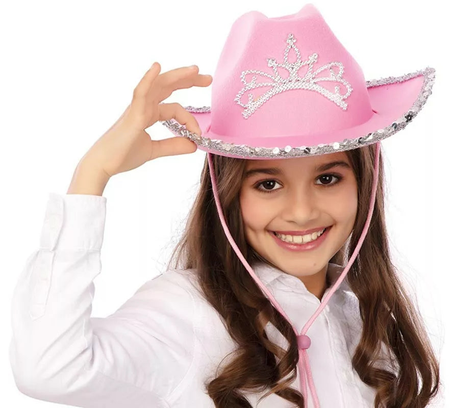 Translation missing: it.Sombrero de Vaquera brillante infantil de 35x28x11,5 cm