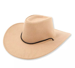 Cappello da cowboy cammello per adulto