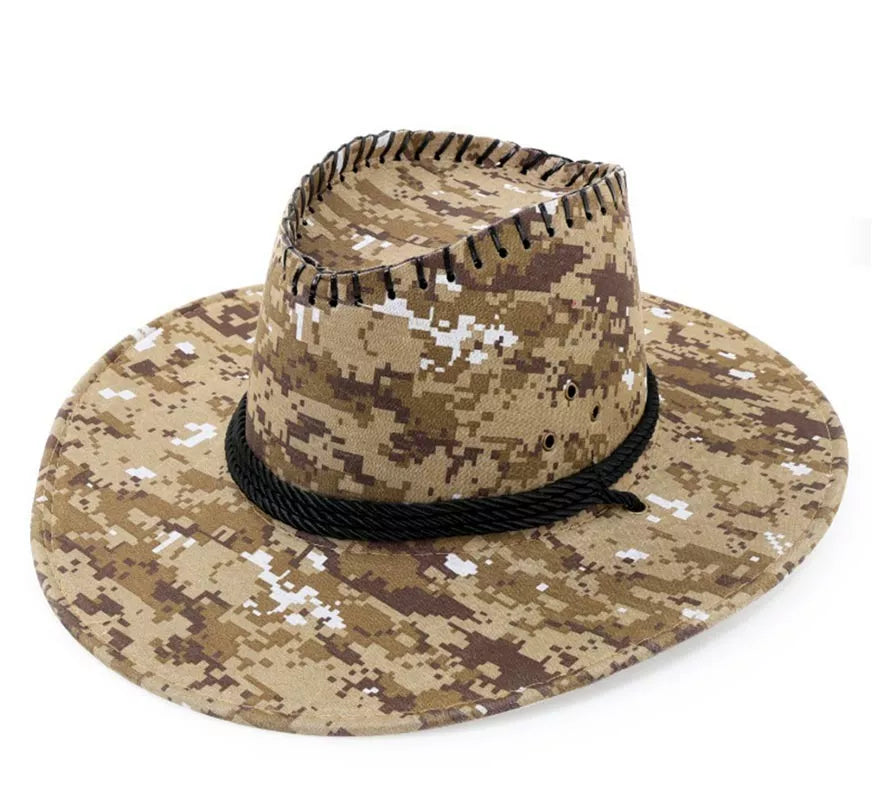 Translation missing: es.Sombrero de Vaquero Camuflaje Block adulto