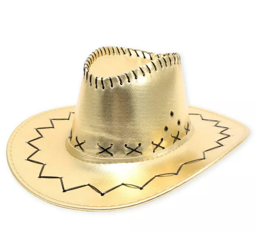 Translation missing: it.Sombrero de Vaquero en varios colores metalizados adulto