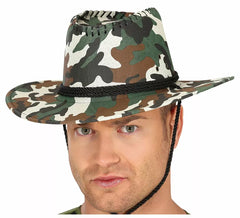 Cappello da cowboy mimetico marrone