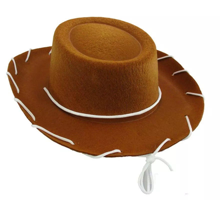 Translation missing: it.Sombrero de Vaquero marrón con costuras infantil