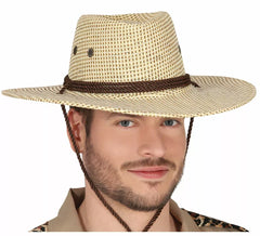 Sombrero de Vaquero o Explorador Marrón de Tela