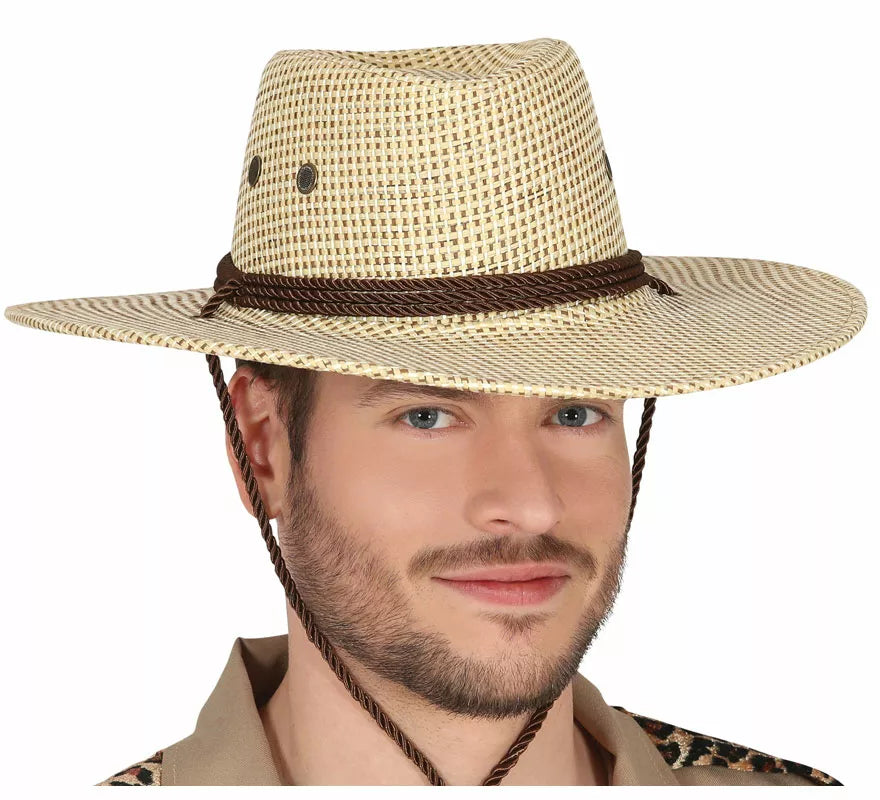 Translation missing: es.Sombrero de Vaquero o Explorador Marrón de Tela