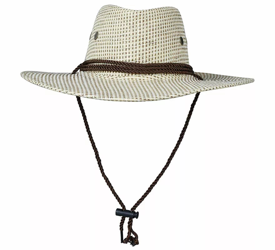 Sombrero de Vaquero o Explorador Marrón de Tela