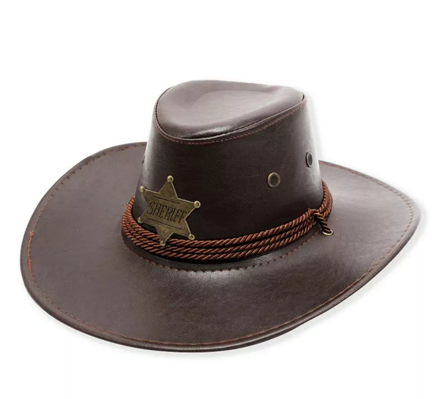 Translation missing: es.Sombrero de Vaquero Sheriff en varios colores adulto