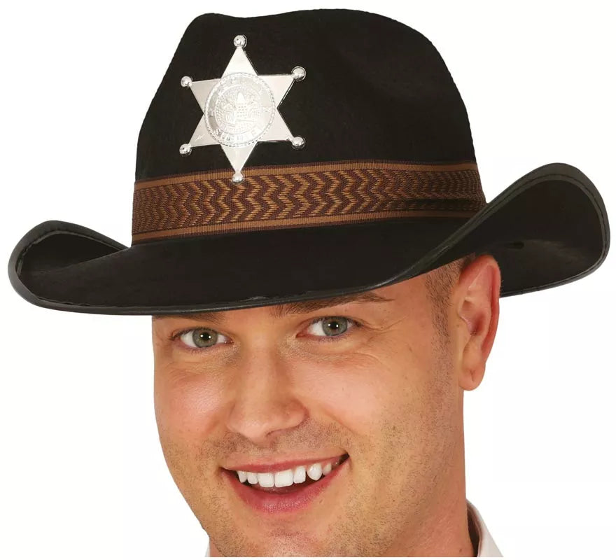 Translation missing: it.Sombrero fieltro de Sheriff negro
