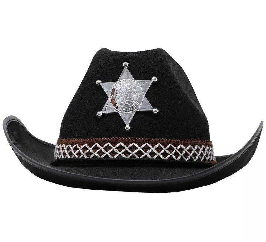 Translation missing: it.Sombrero fieltro de Sheriff negro