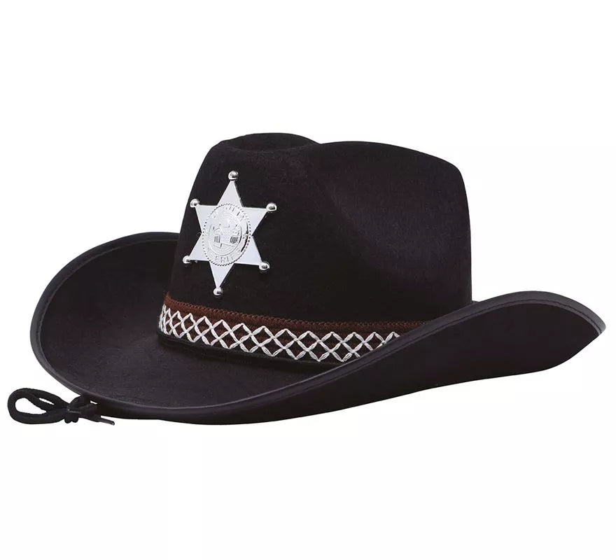 Translation missing: it.Sombrero fieltro de Sheriff negro