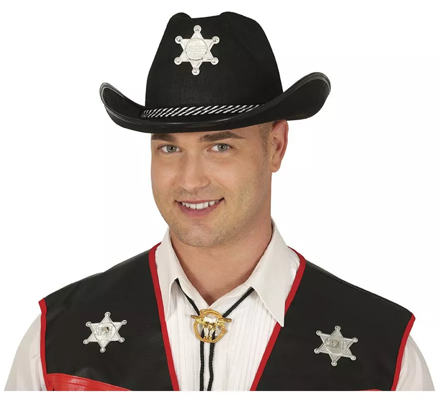 Translation missing: it.Sombrero fieltro Sheriff negro
