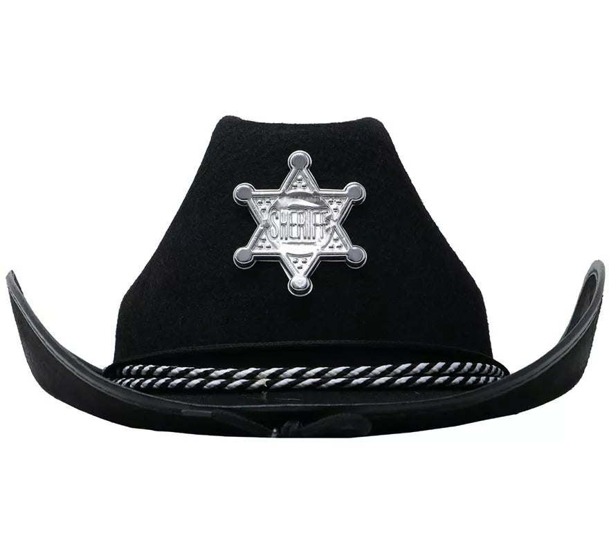 Translation missing: it.Sombrero fieltro Sheriff negro