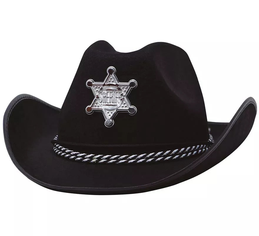 Translation missing: it.Sombrero fieltro Sheriff negro