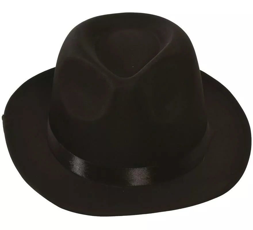 Translation missing: it.Sombrero Ganster de tela negro