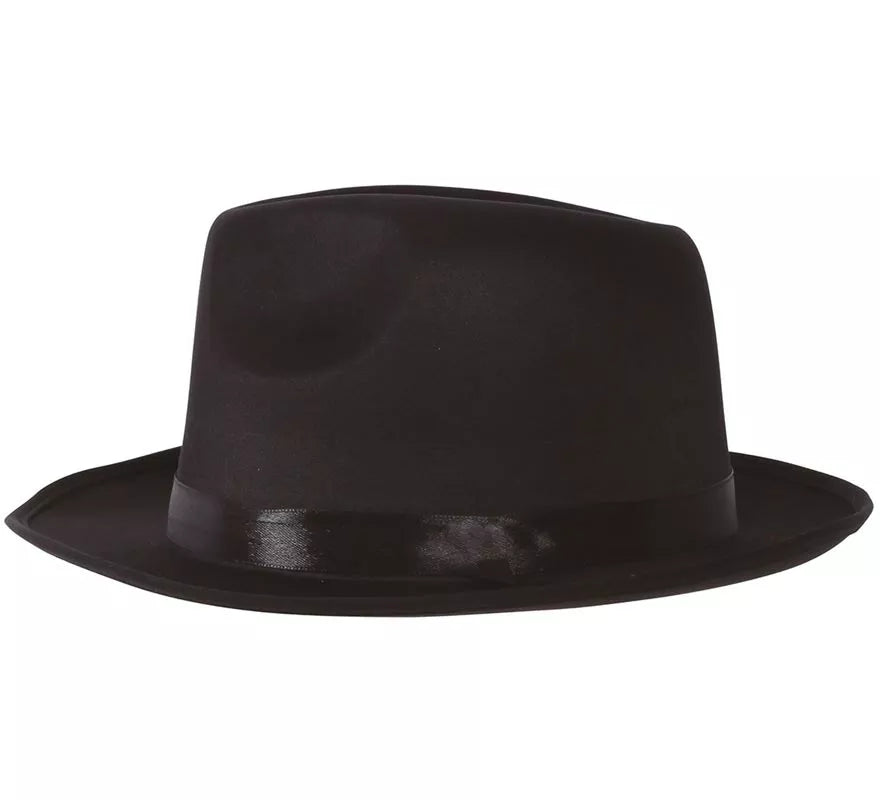 Translation missing: it.Sombrero Ganster de tela negro