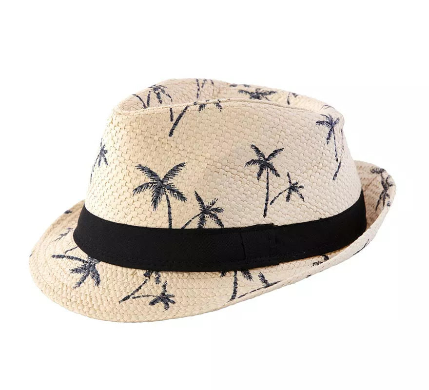 Translation missing: it.Sombrero Hawaiano beige adulto de 28x23x13 cm
