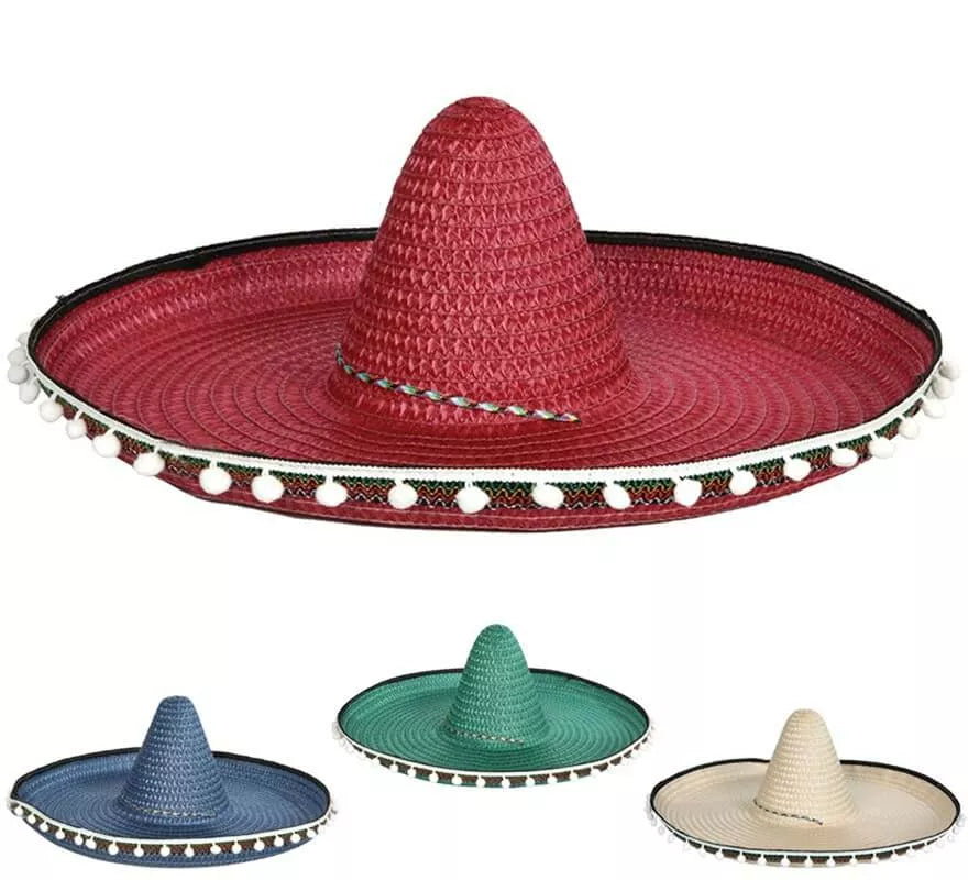 Translation missing: es.Sombrero Mexicano en colores surtidos 55 cm