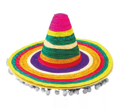 Sombrero Mexicano multicolor adulto de 53 cm
