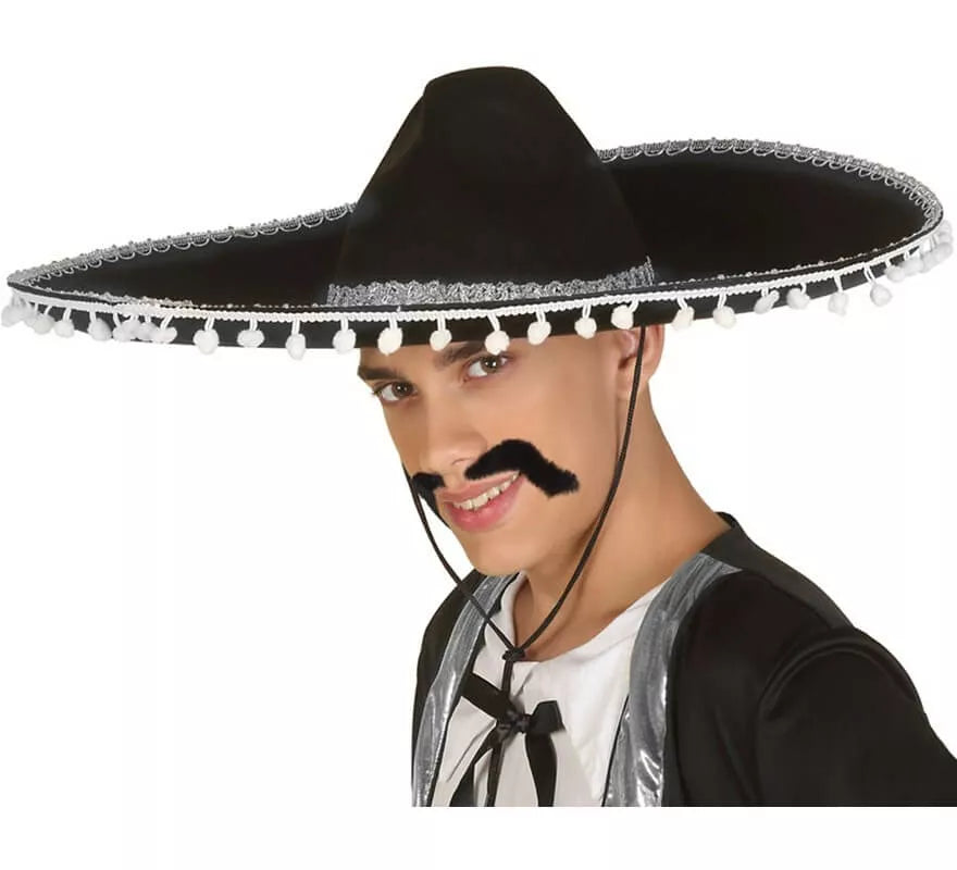 Translation missing: es.Sombrero Mexicano Negro y Blanco