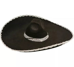 Cappello messicano o mariachi neri feltro adulto