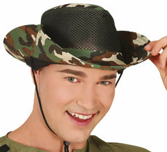 Cappello militare per adulti con rete