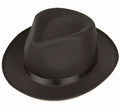 Sombrero Negro de Gánster Ajustable