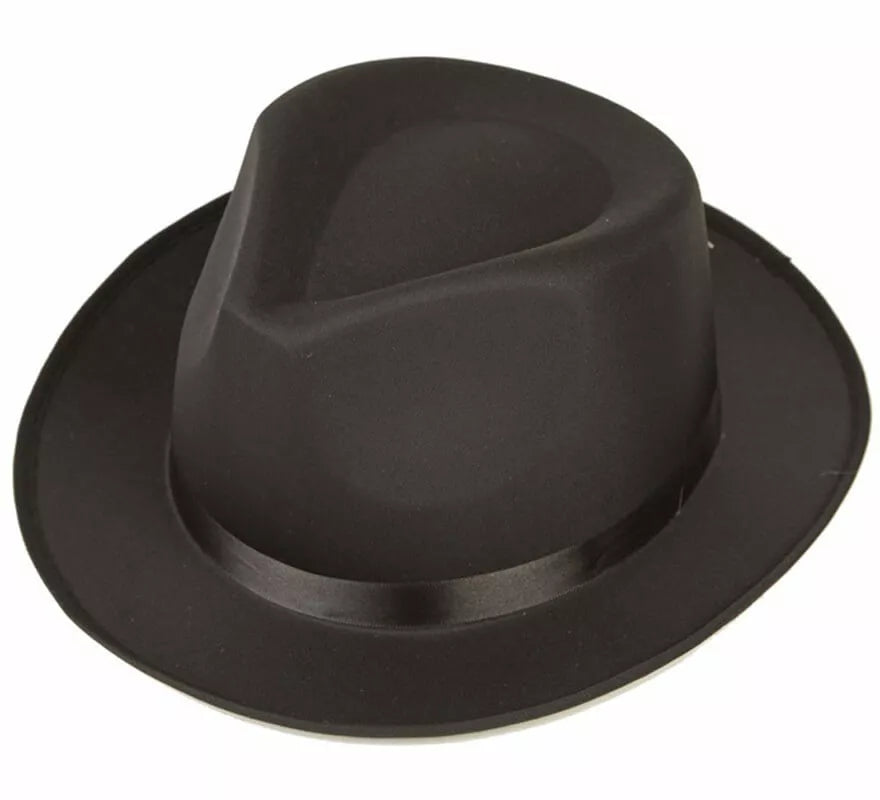 Translation missing: it.Sombrero Negro de Gánster Ajustable